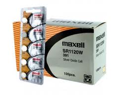 Maxell SR1120W 391 392 Silver Oxide Watch Battery