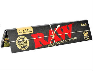 RAW Classic Black King Size Slim 50 packs