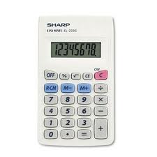 Sharp EL 233SB 8 Digit Display Calculator