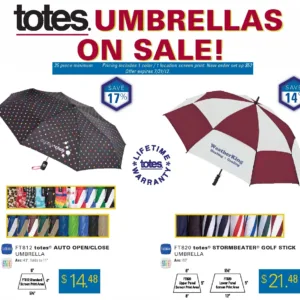 Totes Umbrellas Sale