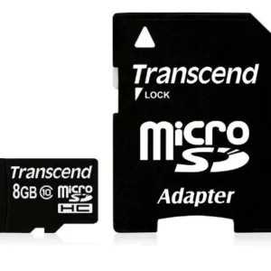 Transcend 8 GB microSDHC Flash Memory Card TS8GUSDHC10