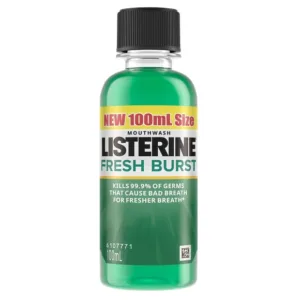 Listerine Antiseptic Mouthwash Fresh Burst 95ml Travel Size