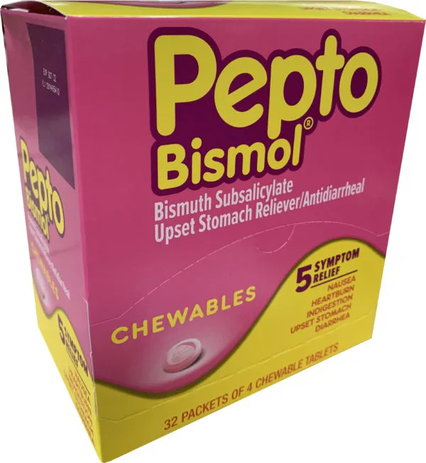Pepto Bismol Chewables Dispenser Box 32ct