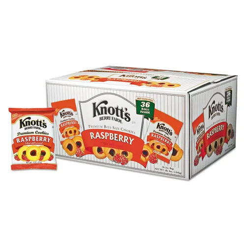 Knott's Berry Farm Raspberry Shortbread Cookies 2oz, 36ct