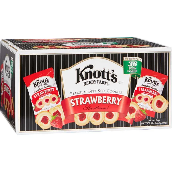 Knott's Strawberry Shortbread Cookies 2oz, 36ct