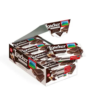 Loacker Cocoa and Milk Classic Wafers 12ct 45g