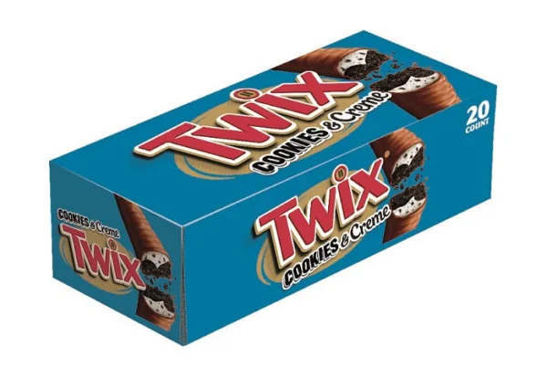 Twix Cookies & Cream 1.36oz, 20ct