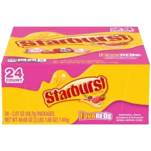 Starburst FaveREDS Candy 2.07oz, 24ct