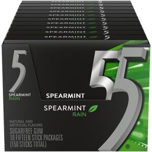 5 Gum Spearmint Rain Gum 15pcs, 10ct