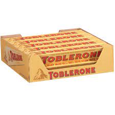 Toblerone Milk Chocolate Candy Bar 3.52oz, 20ct