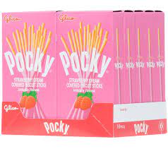 Pocky Strawberry Cream Sticks 2.47oz, 10ct