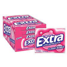 Extra Classic Bubble Gum 15pcs, 10ct