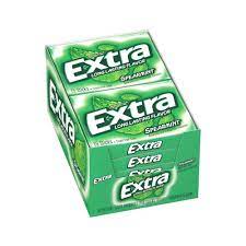 Extra Spearmint Gum 15pcs, 10ct