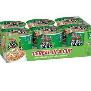 Kellogg's Apple Jacks Cereal Cups 1.5oz, 6ct
