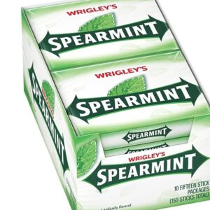 WRIGLEY'S SPEARMINT Gum 15pcs, 10ct