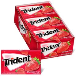Trident Strawberry Twist Gum 14pcs, 12ct
