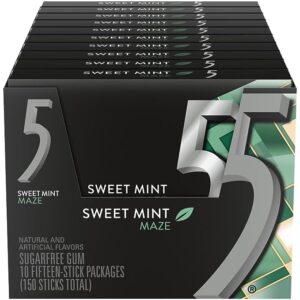 5 Gum Sweet Mint Maze Gum 15pcs, 10ct