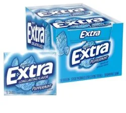 Extra Peppermint Gum 15pcs, 10ct