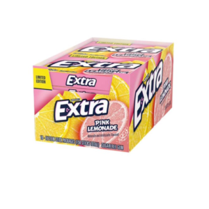 Extra Pink Lemonade Gum 15pcs, 10ct