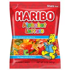 Haribo Alphabet Letters 5oz, 12ct