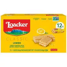 Loacker Classic Lemon Wafers 1.5oz, 12ct