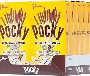Pocky Chocolate Banana Biscuit Sticks 2.47oz, 10ct