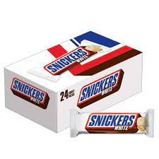Snickers White Candy Bars 1.41oz, 24ct