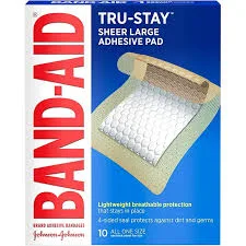Johnson & Johnson Large Adhesive Pads 10ct