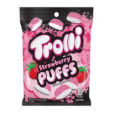 Trolli Strawberry Puffs Gummy Candy 4.25oz, 12ct
