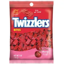 Twizzlers Bites Cherry Candy Bag 7oz, 12ct