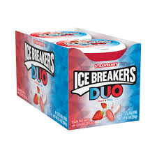 ICE BREAKERS Duo Fruit Plus Cool Raspberry Flavored Sugar Free Mints Pucks 1 3 Oz 8 Count - View #3