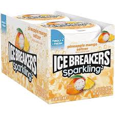 Ice Breaker Sparkling Pineapple Mango Seltzer Mints 1.5oz, 8ct