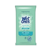 Wet Ones Sensitive Skin Antibacterial Travel Wipes 20ct