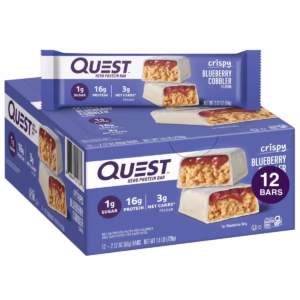 Quest Crispy Blueberry Cobbler Hero Protein Bar 2.12oz, 12ct