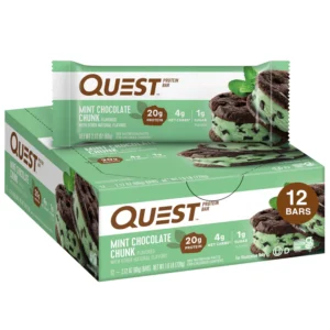 Quest Mint Chocolate Chunk Hero Protein Bar 2.12oz, 12ct