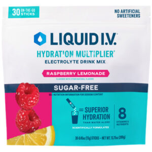 liquid i.v. hydration multiplier raspberry lemonade 0.45oz, 30ct