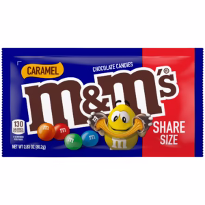 m&m's caramel chocolate candies 2.83oz share size
